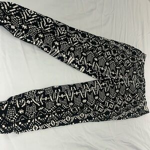 Black and White silk pants. Excellent condition